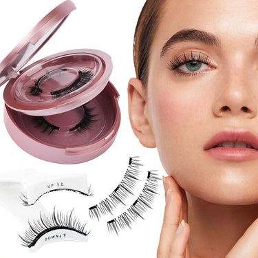 Magnetic Eyelashes Natural Look Magnetic Lashes with Applicator Reusable Magnetic Eyelashes No Glue and No Eyeliner Needed Magnetic Eyelashes 2 Pairs(YJMC+26)